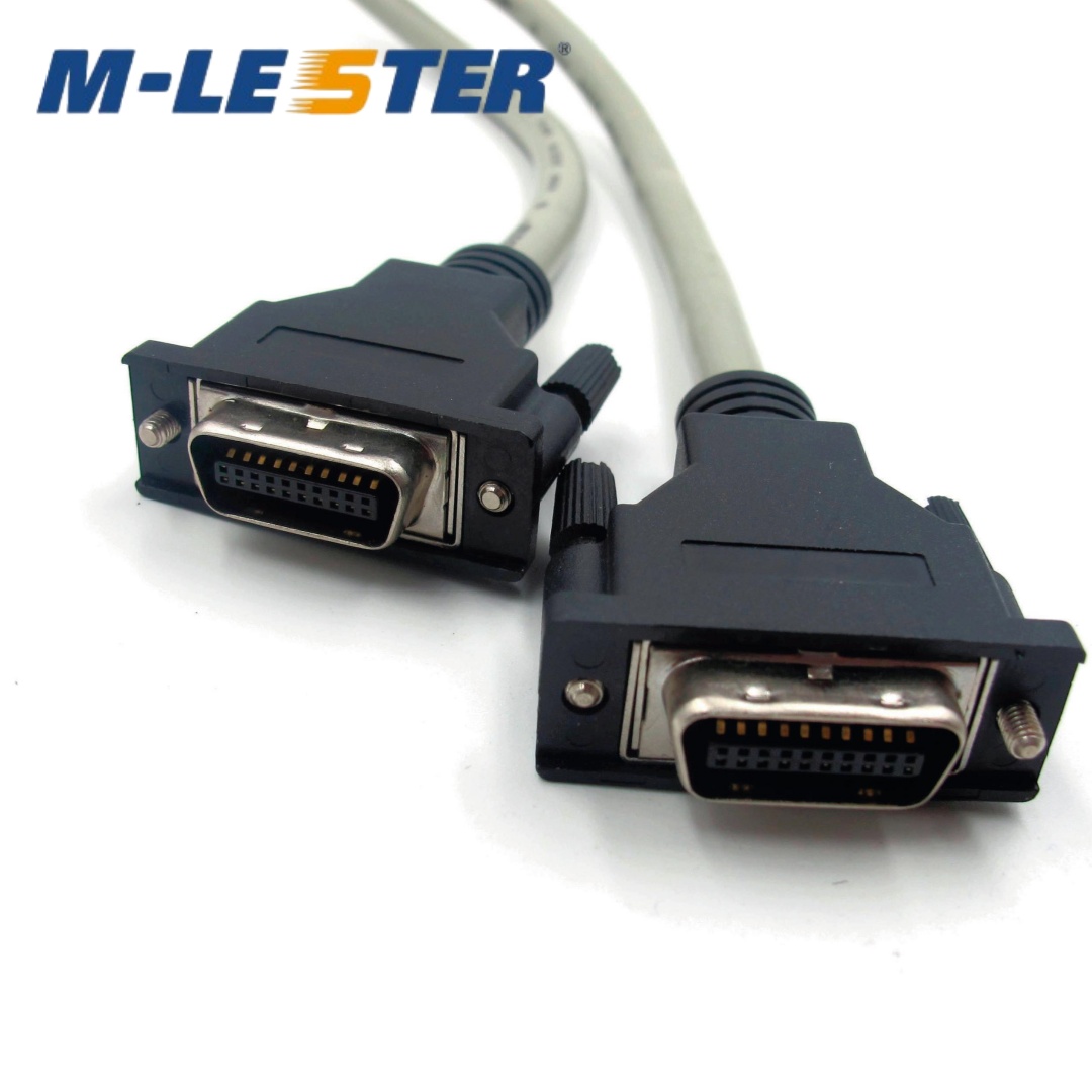 SCSI CN20針轉CN20針塑殼裝配一體螺絲式